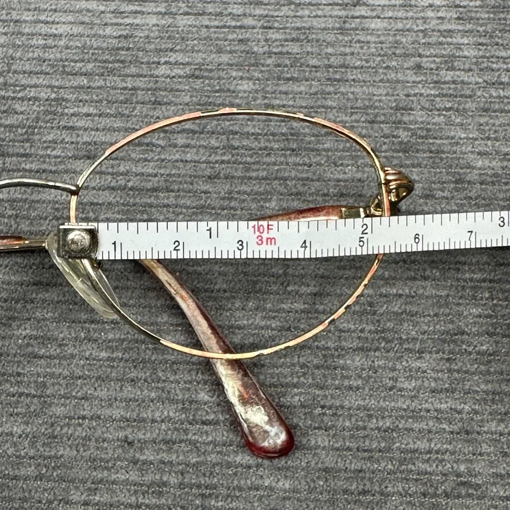 Sophia Loren Zyloware M80 Gold Oval Y2K Eyeglasses Frames Vintage Womens Vtg